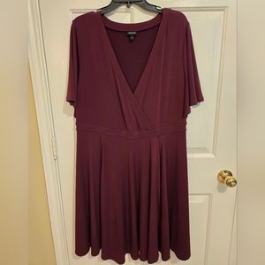 Torrid Plum V Neck Dress